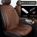 12V Heated Car Seat Cushion | Universal Cloth & Flannel Set