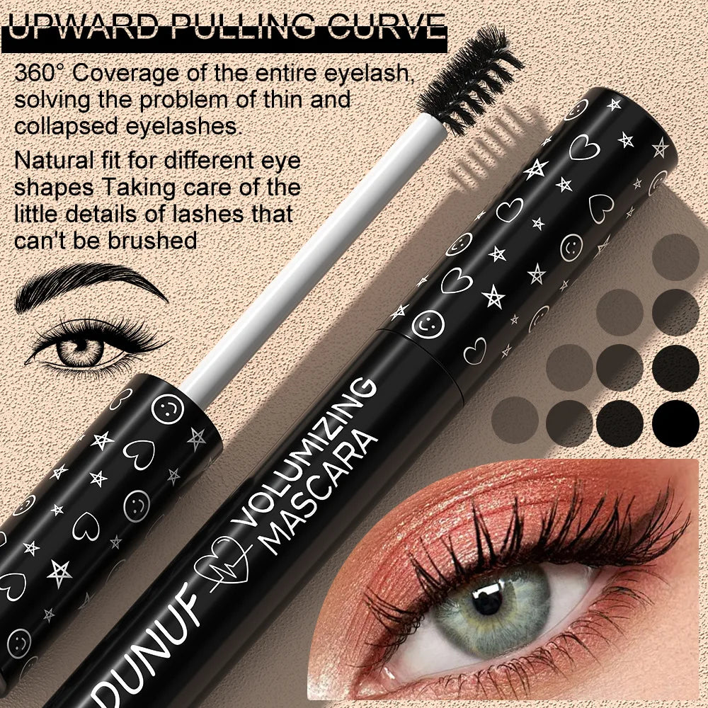 Colorful Curling Waterproof Mascara - Fast Dry & Extension Effect