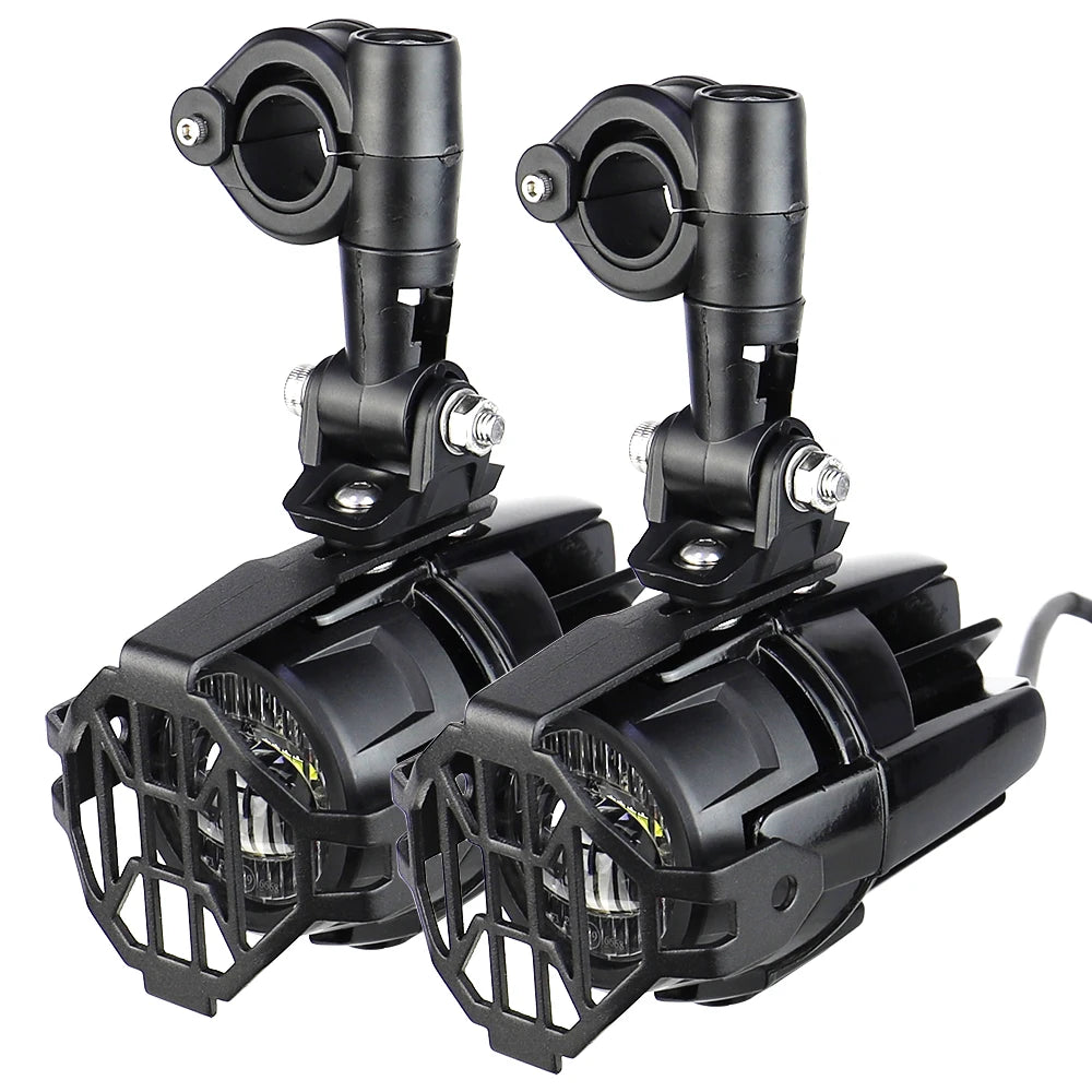 High-Performance Auxiliary LED Fog Lights for BMW R1200GS F800GS K1600 & Universal Motorcycles | 40W 6000K