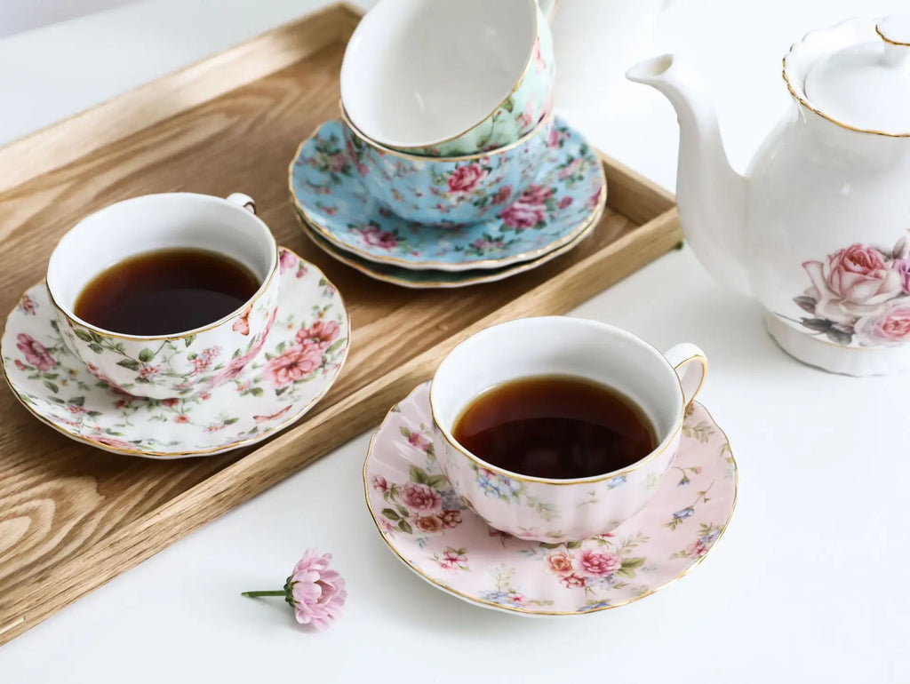 Vabena Luxury Bone China Coffee & Tea Set - Elegant Serveware