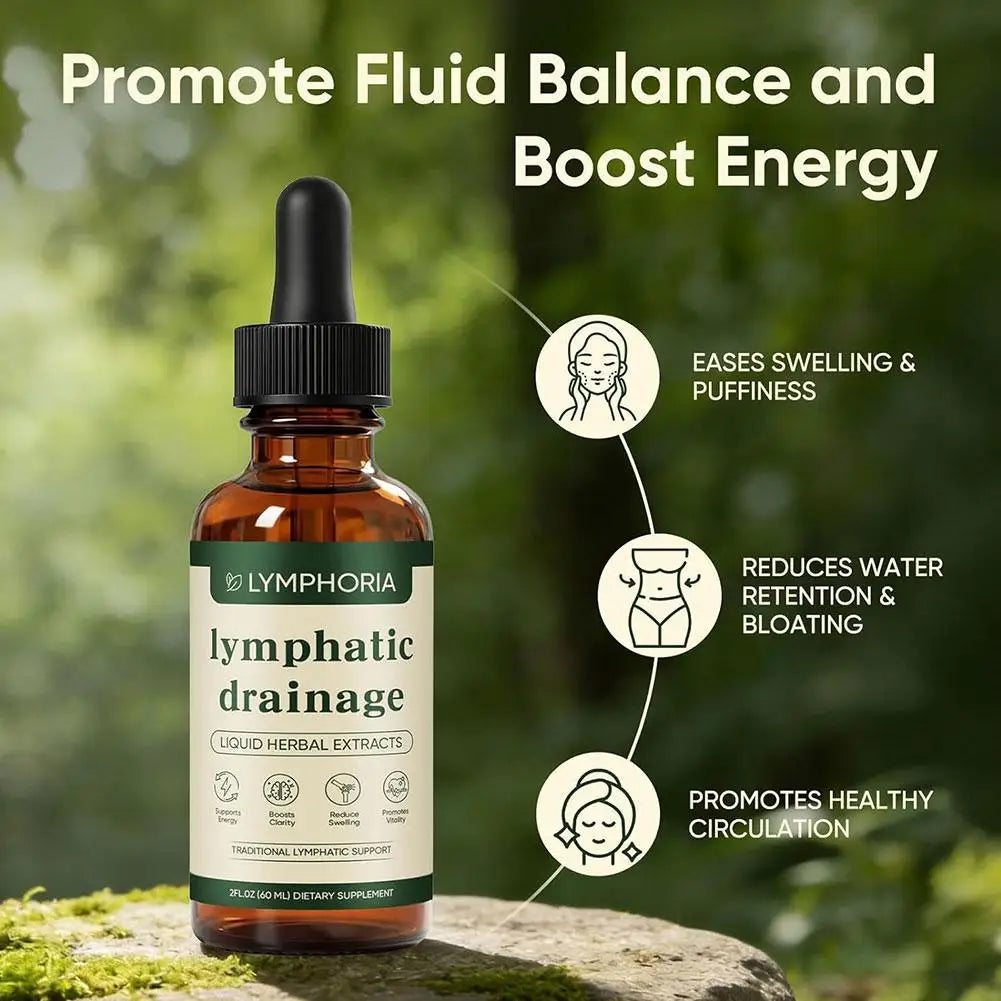 Natural Herbal Lymphatic Drainage Liquid for Vitality & Clarity