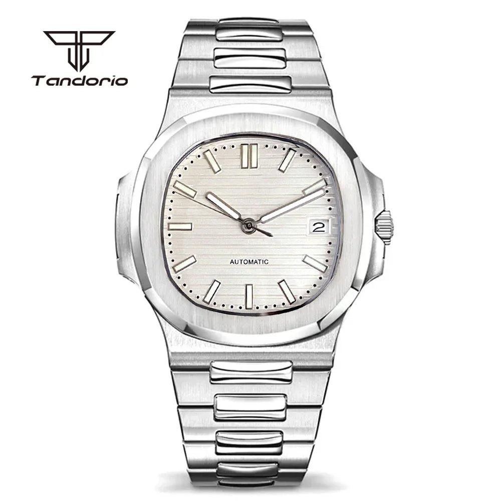 Tandorio Square Automatic Watch - Sapphire, Lume, NH35