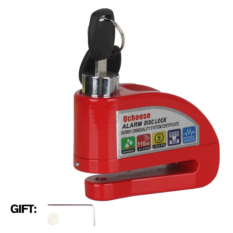 Vabena Motorcycle Disc Brake Alarm Lock | Anti-Theft Scooter Security