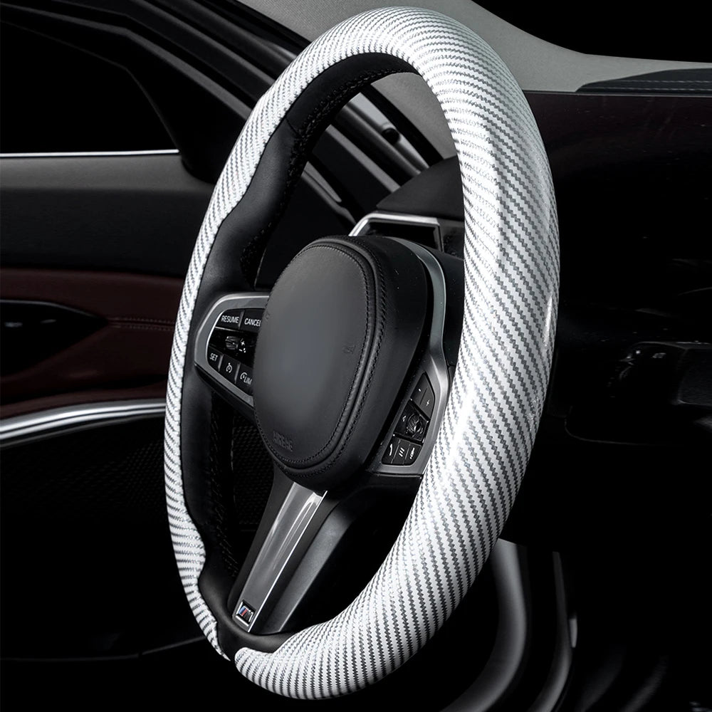 Universal Non-Slip Breathable Steering Wheel Cover 36-38cm