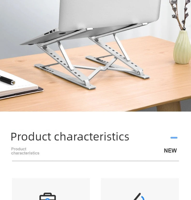 Dawndesslo Ergonomic Laptop Stand - Adjustable Desk Holder