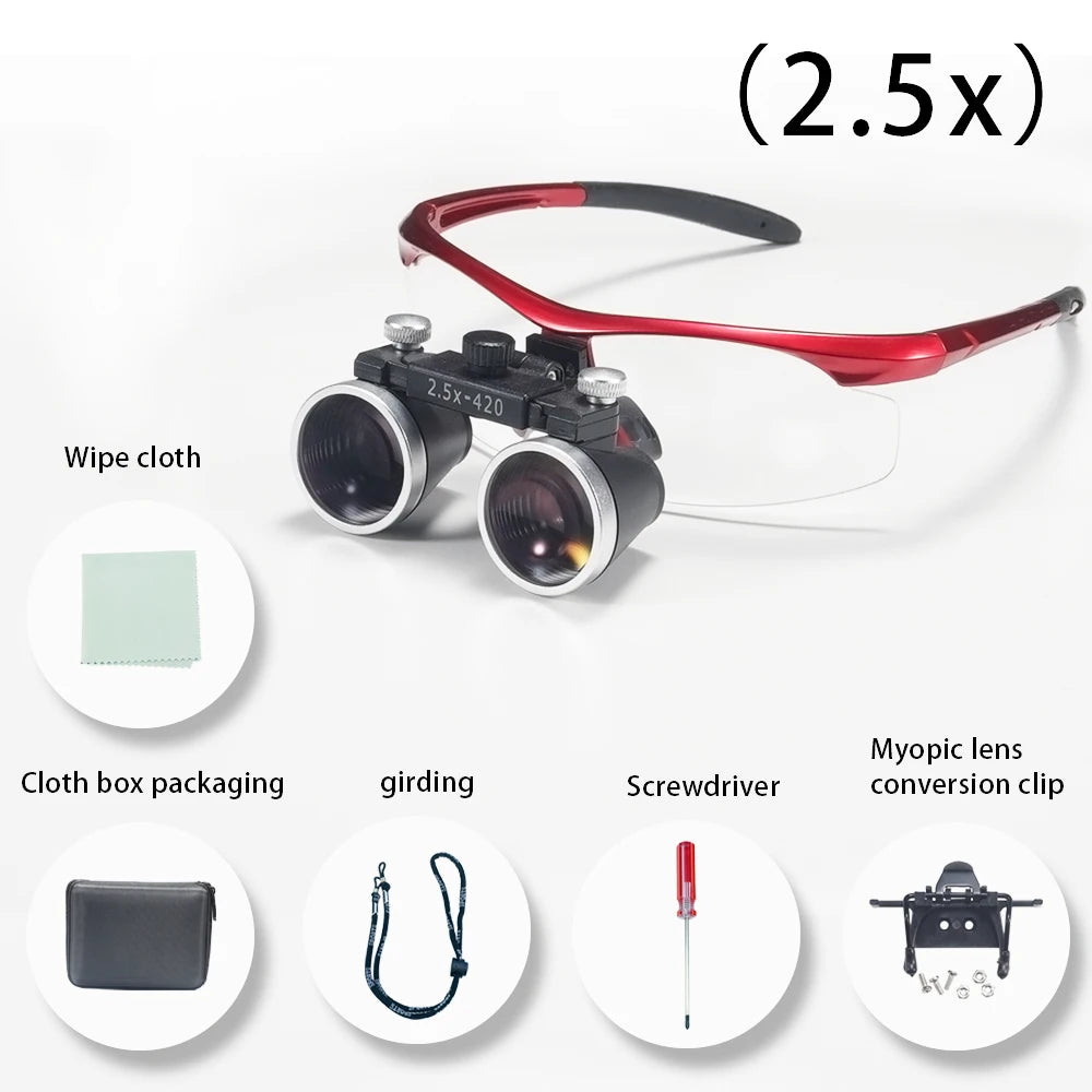 Dentistry Binocular Magnifier 2.5X/3.5X - Ultralight Dental Loupes
