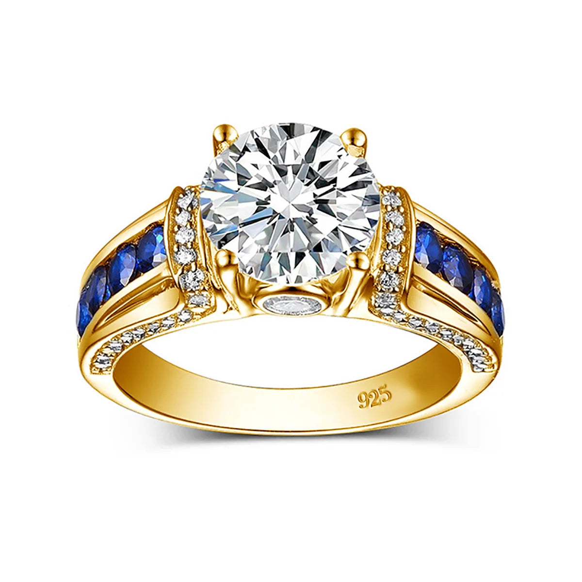 Certified 2ct D VVS1 Moissanite Ring - Sterling Silver Elegance