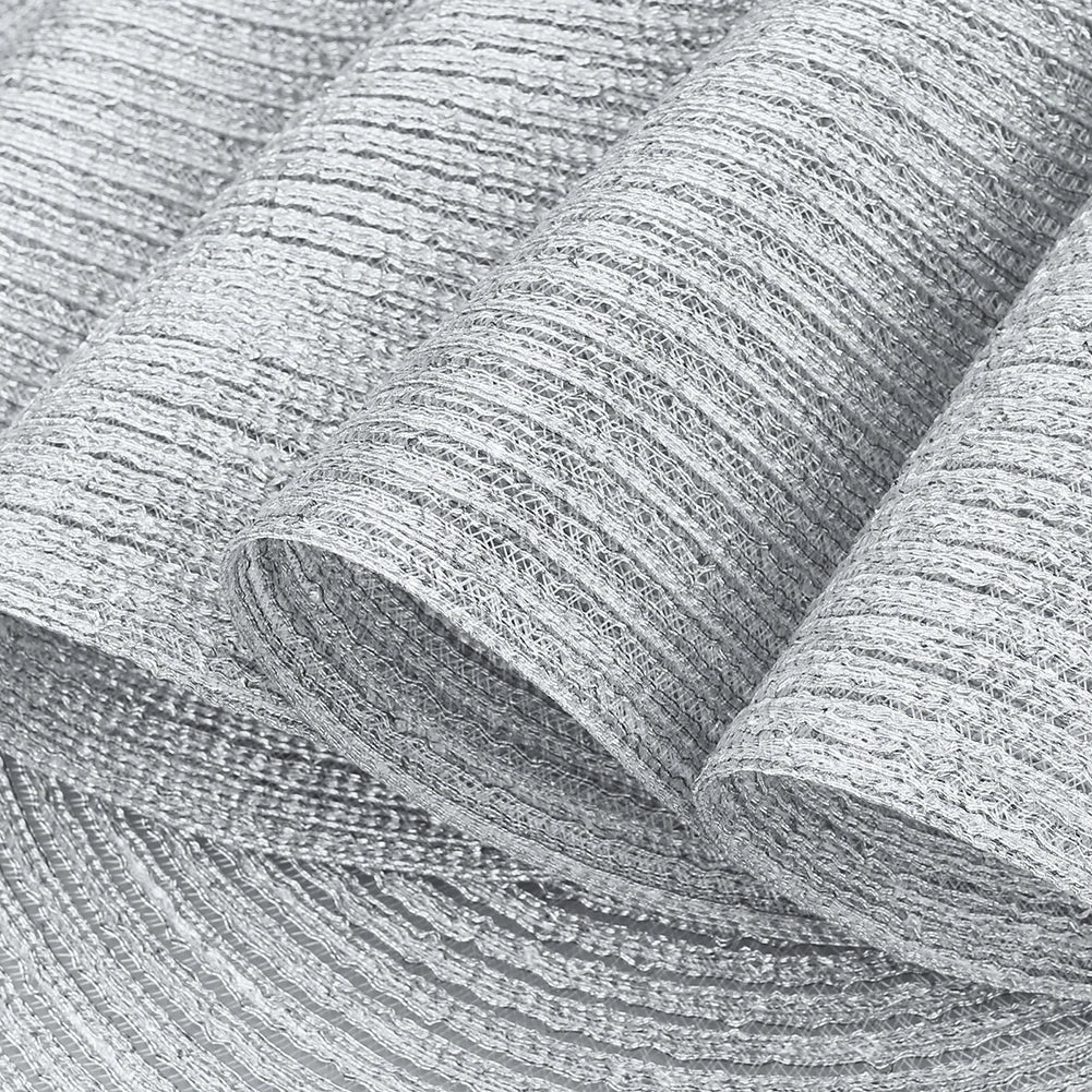 Elegant Round Braided Washable Placemats - Set of 6
