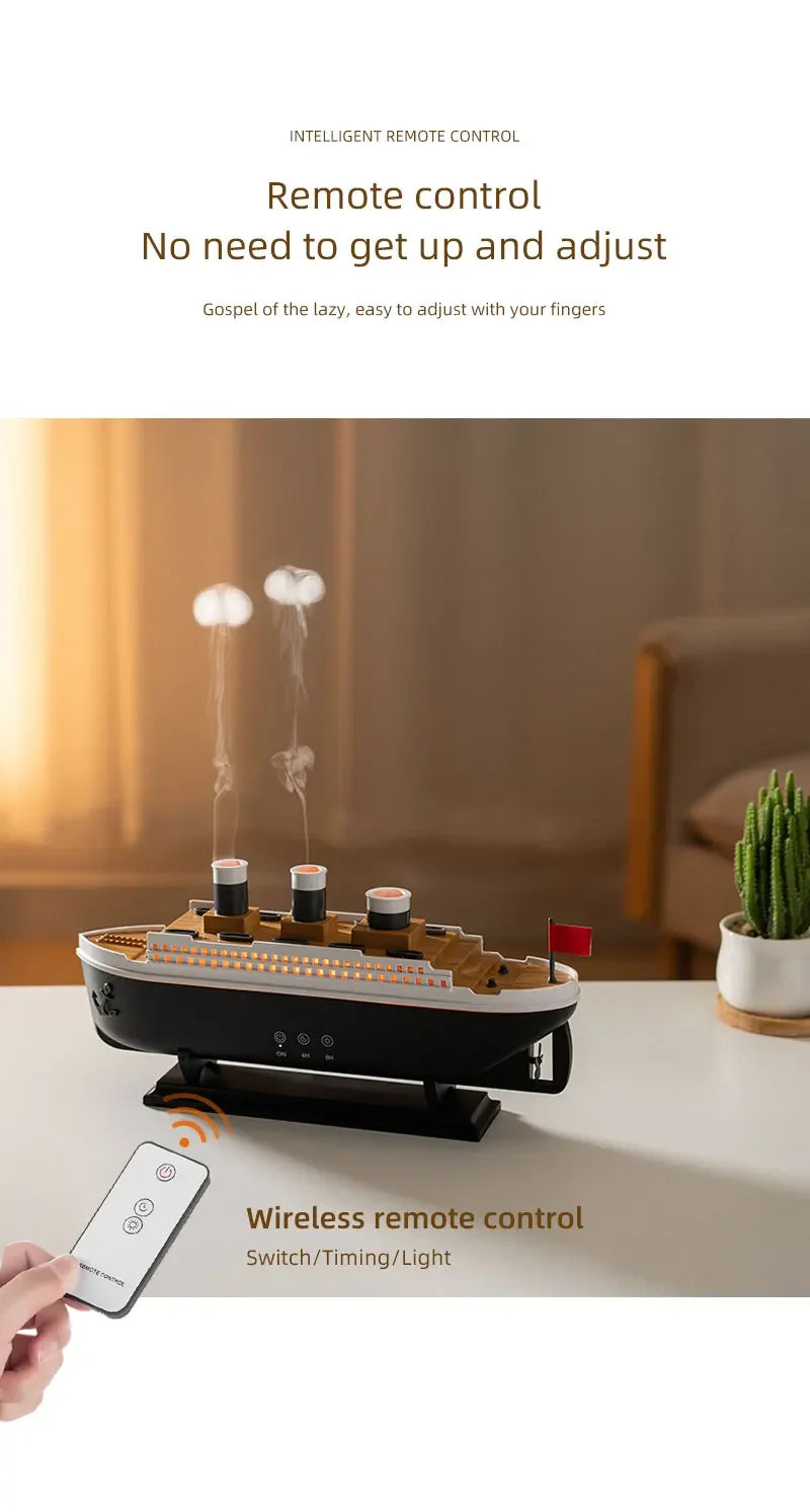 CREAROMA Titanic Humidifier - 250ml Remote Control Air Diffuser