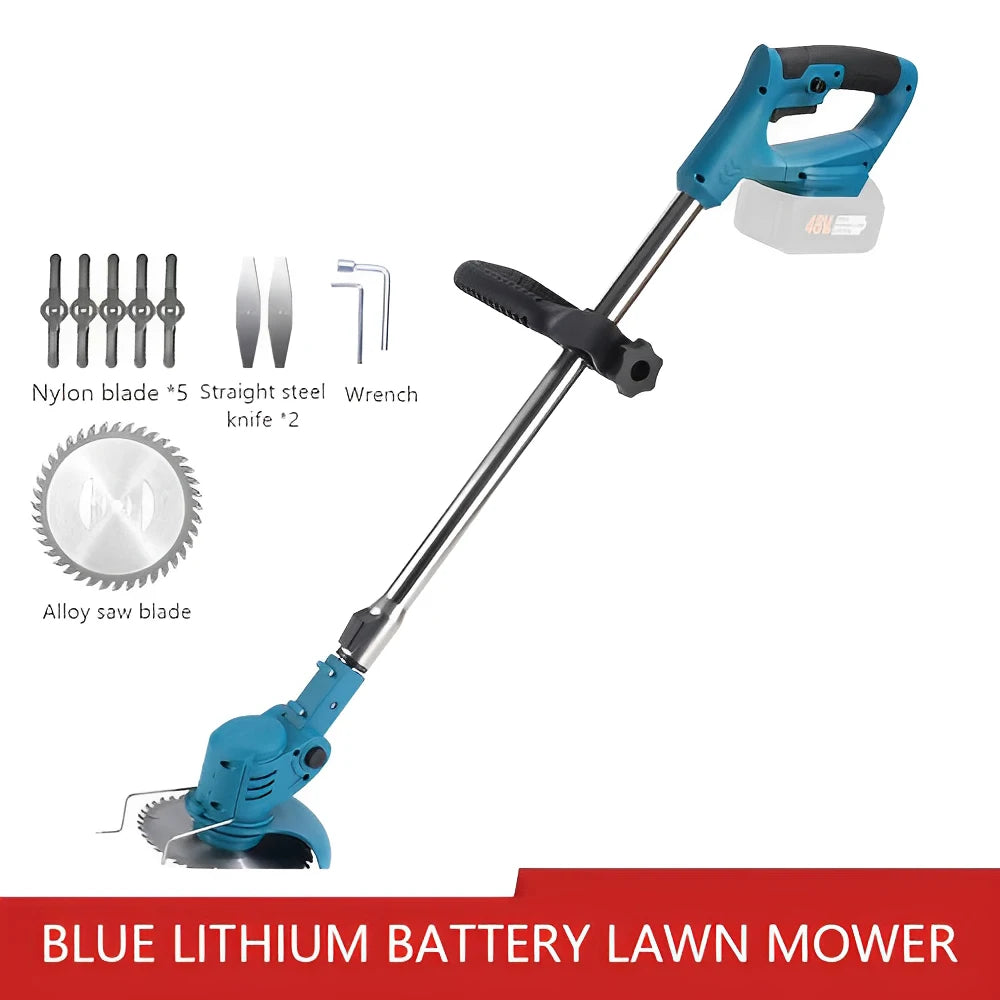 2026 Cordless Electric Grass Trimmer & Lawn Mower – Adjustable Garden Tool, Makita 21V Compatible
