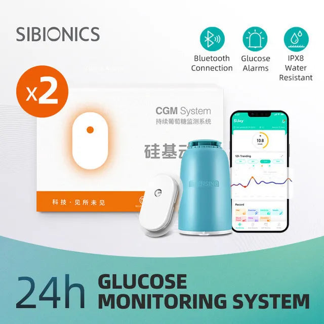 Sibionics 24h Real-Time CGM Blood Glucose Monitor