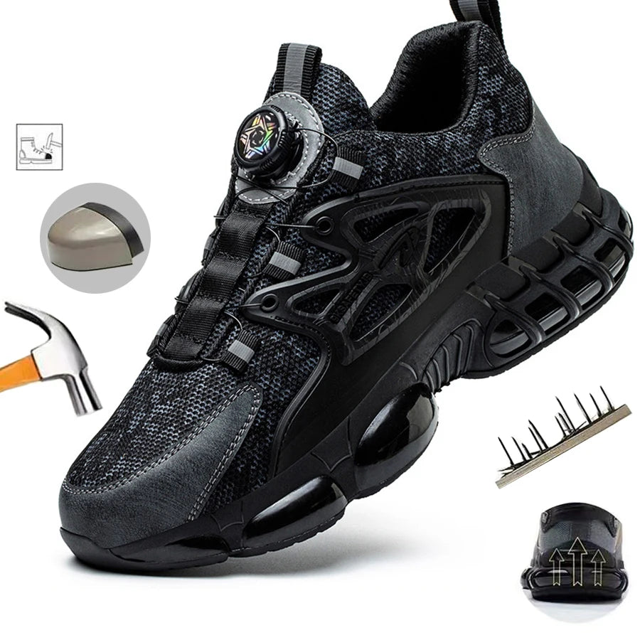 Manlegu Tough Safety Shoes - Ultimate Slip Resistance & Protection