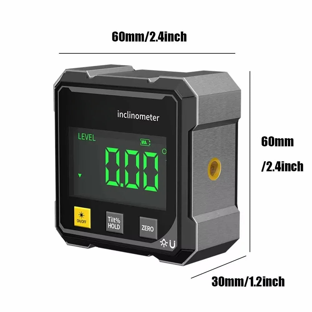 Digital Inclinometer with Dual Magnets & Laser Levels