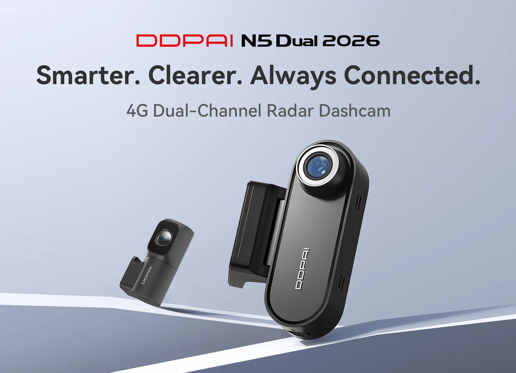 DDPAI N5 Dual 4K HDR Dash Cam - Front & Rear AI NightVIS DVR