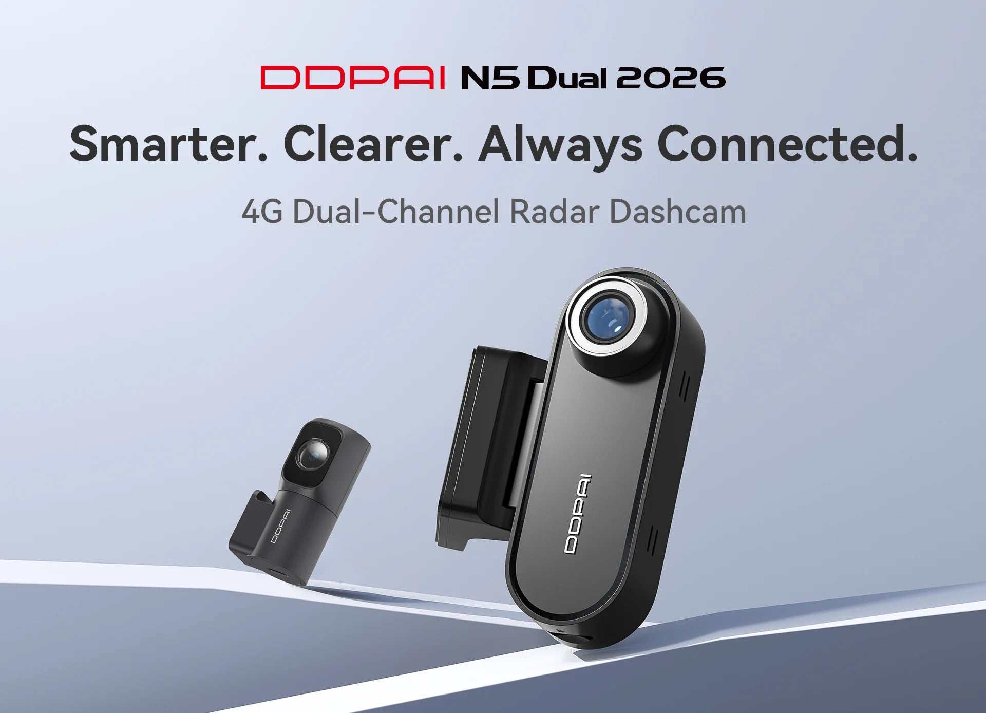 DDPAI N5 Dual 4K HDR Dash Cam - Front & Rear AI NightVIS DVR