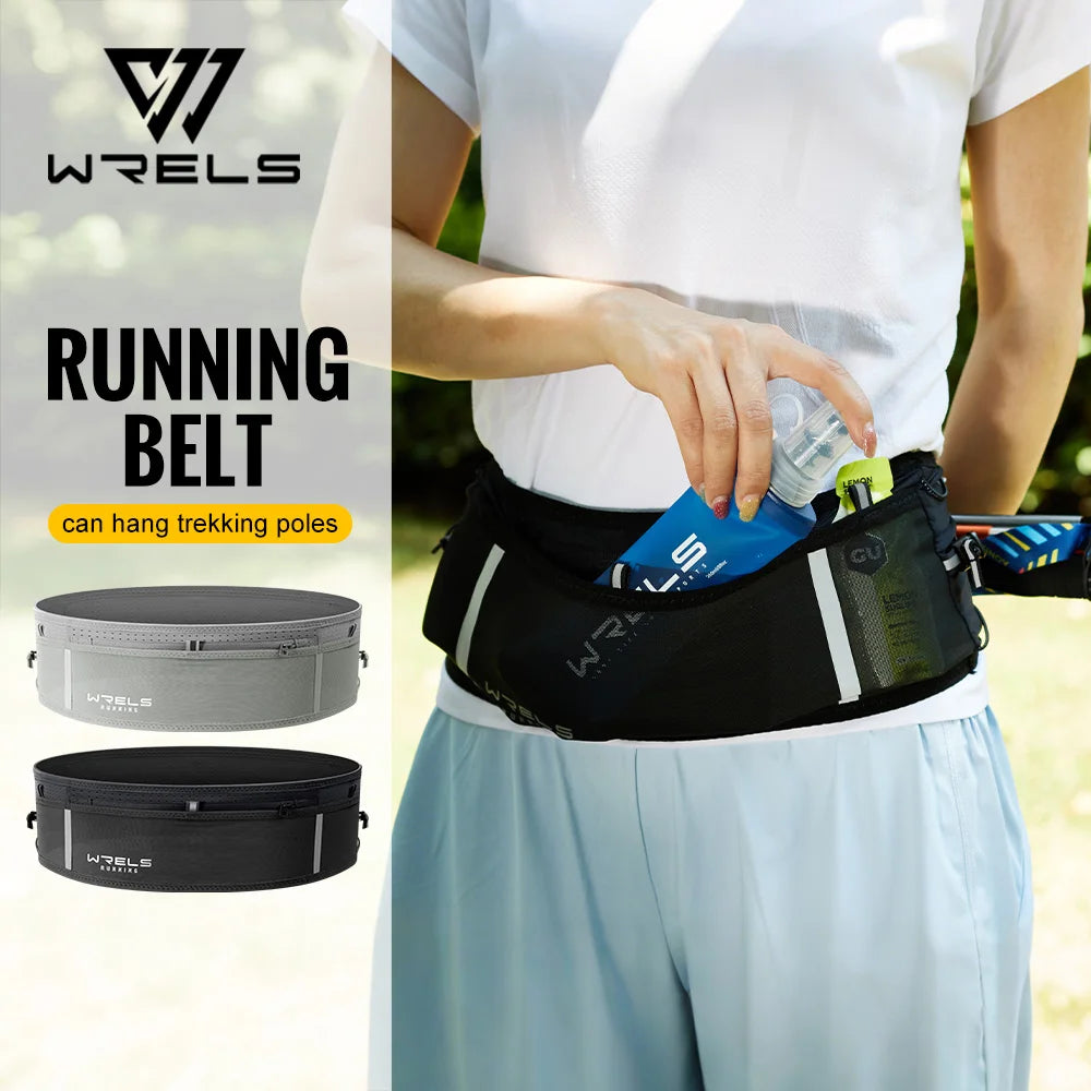 WRELS Invisible Running Belt - Waterproof Multi-Function Marathon Fanny Pack