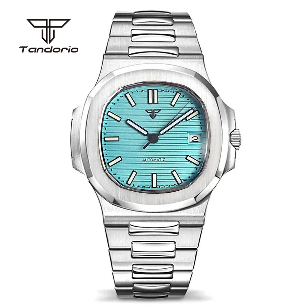 Tandorio Square Automatic Watch - Sapphire, Lume, NH35