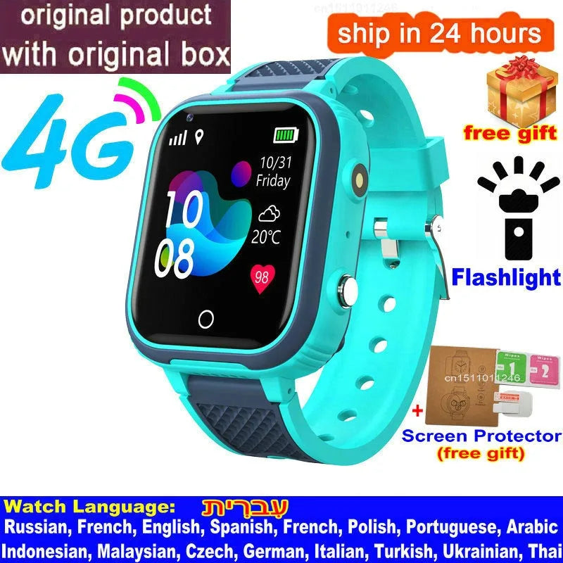 LT21 Kids 4G Smartwatch - GPS, Video Call, SOS, IP67 Waterproof