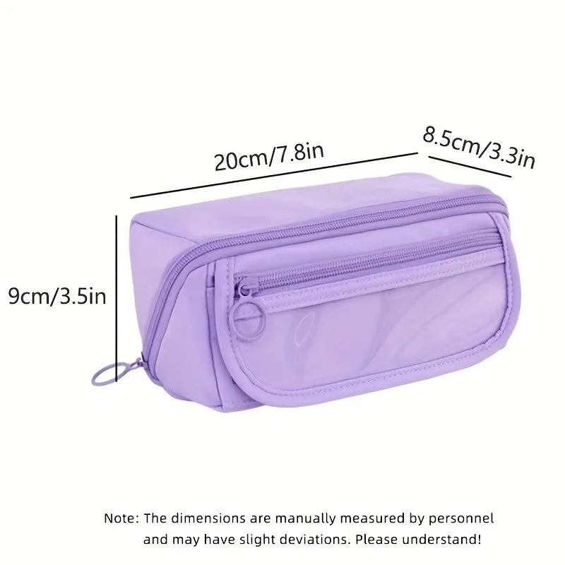 Large Capacity Multifunctional Pencil Case & Desktop Organizer for Kids