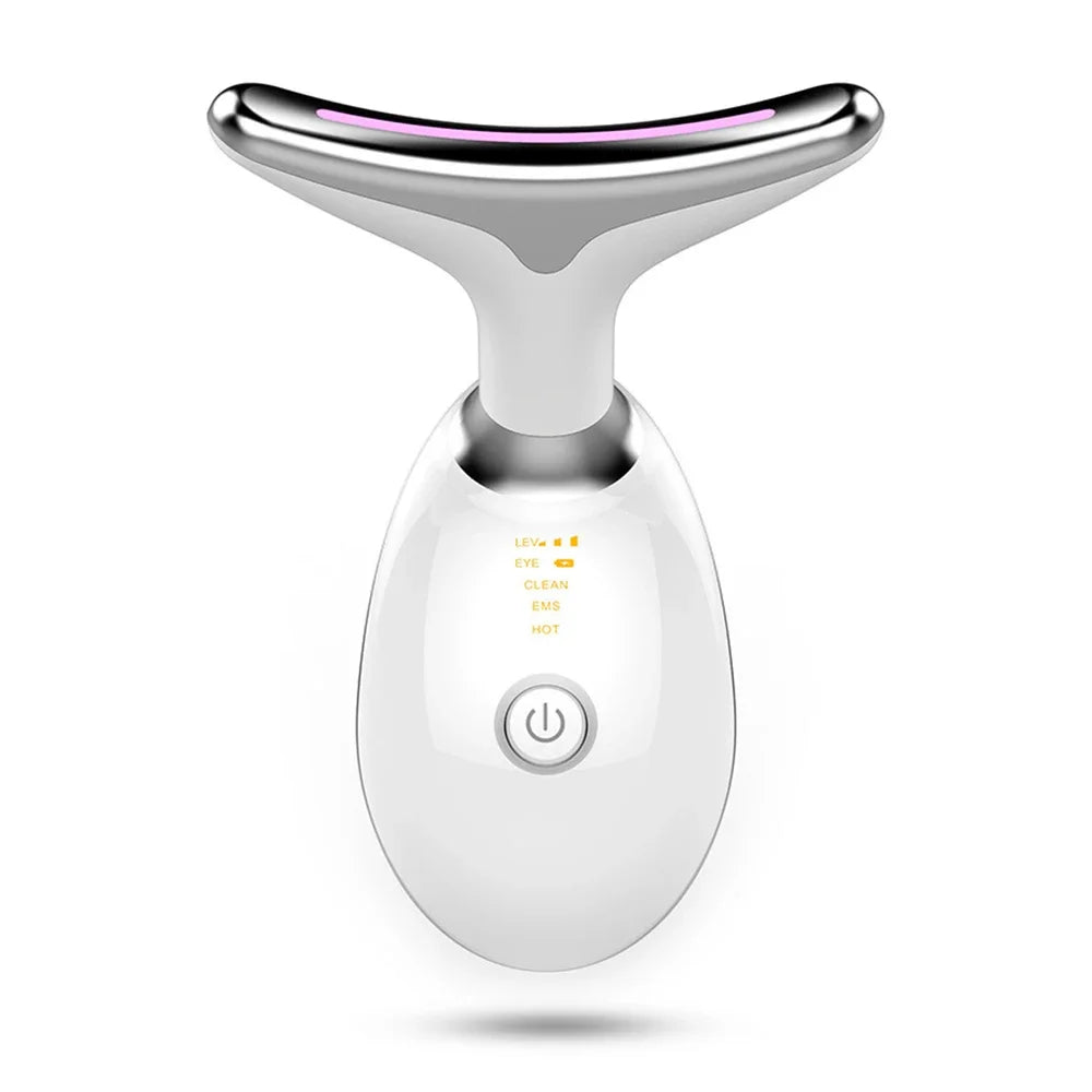 Vabena Face & Neck Lift Device - EMS, LED Light Therapy, Anti-Wrinkle Massager