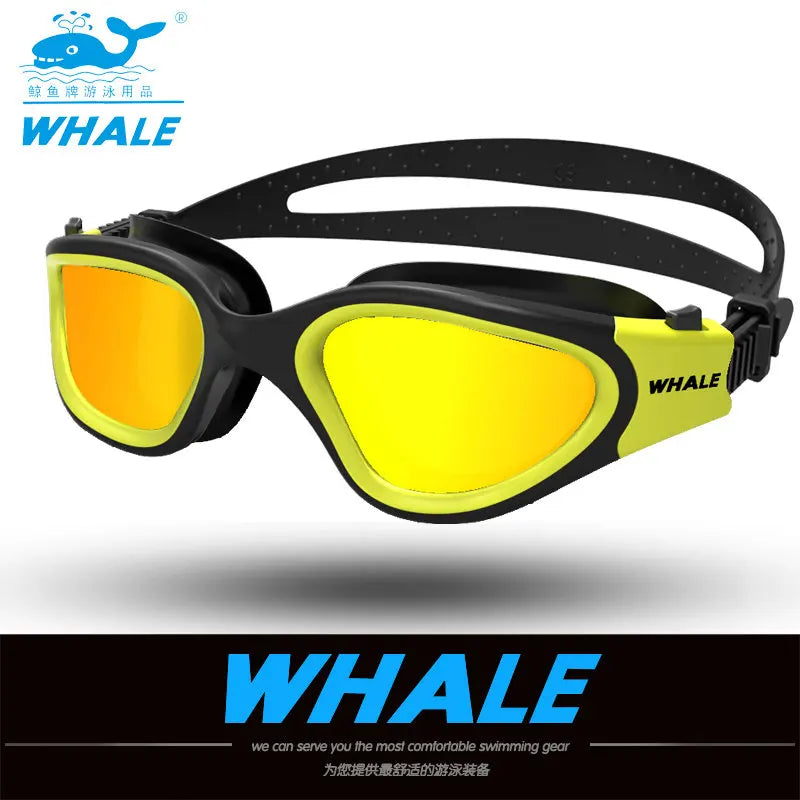 Professional Anti-Fog UV Swimming Goggles for Adults - Waterproof Silicone