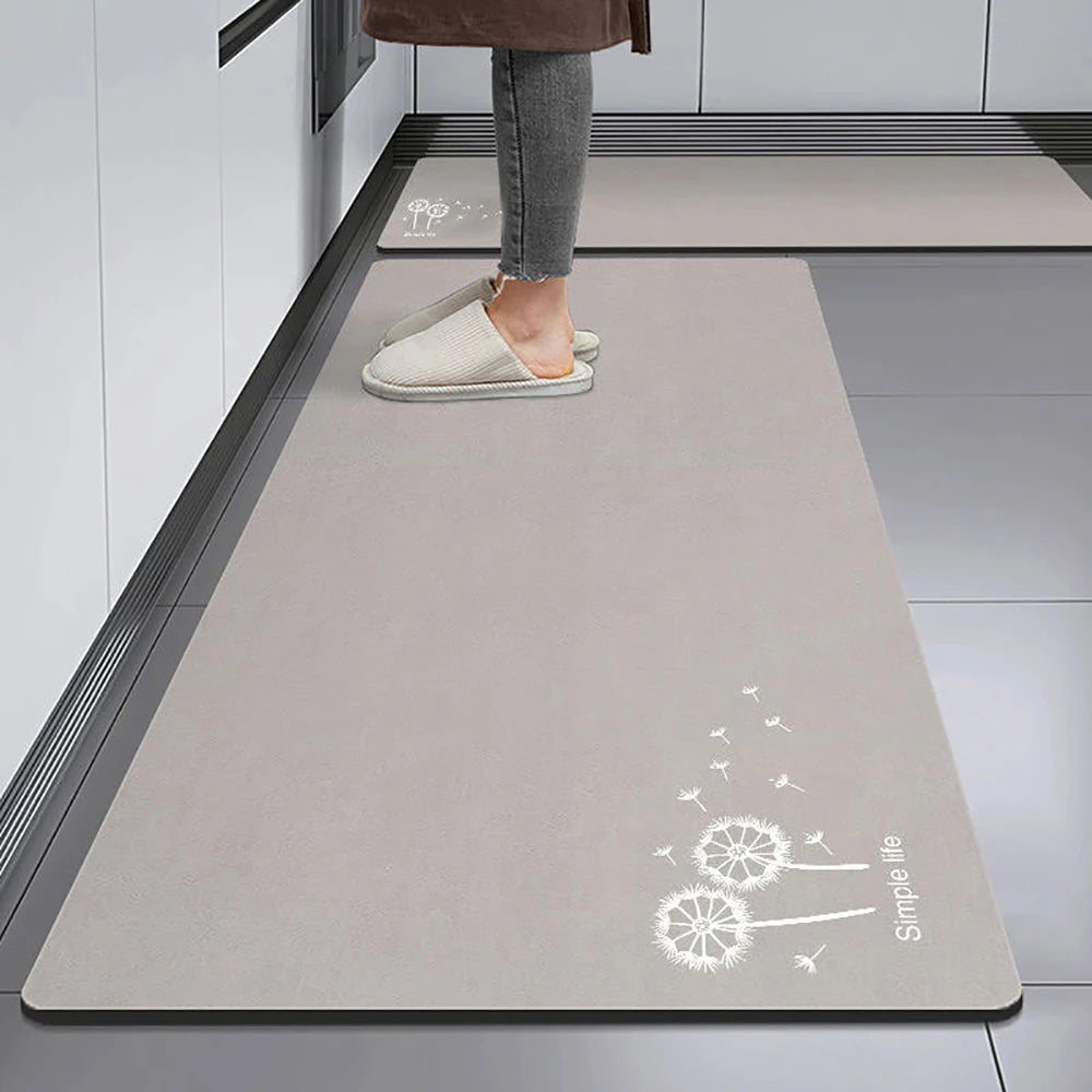 Non-Slip Crystal Velvet Kitchen Mat & Rugs for Living Room, Bedroom & Entryway