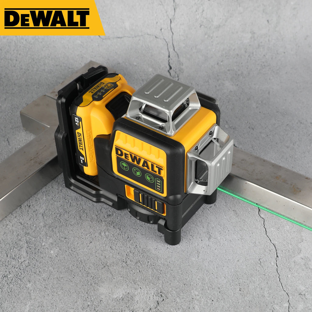 DEWALT DW089LG Green Beam Self-Leveling 3-Line Laser Level