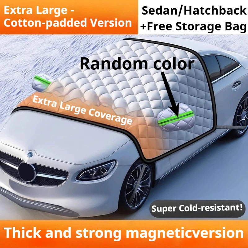 Vabena Car Windshield Snow Cover - All-Season 3 Window Sun Blocker