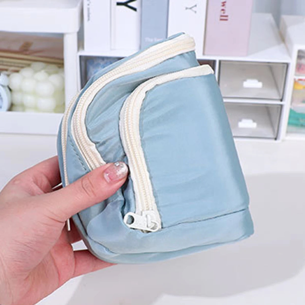 Kawaii Large Capacity Multi-Layer Pencil Case & Makeup Storage Bag | Vabena
