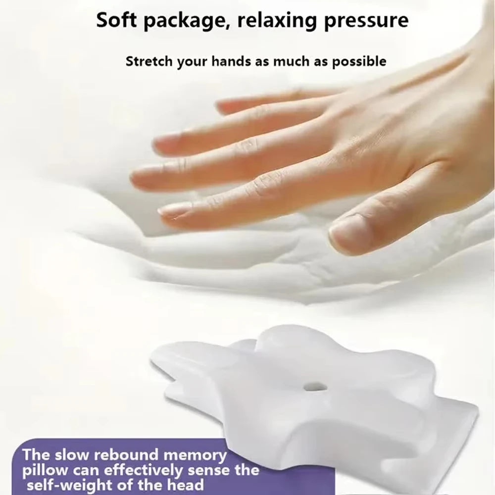 2026 Butterfly Memory Foam Sleep Pillow | Ergonomic Neck Protection & Slow Rebound Comfort