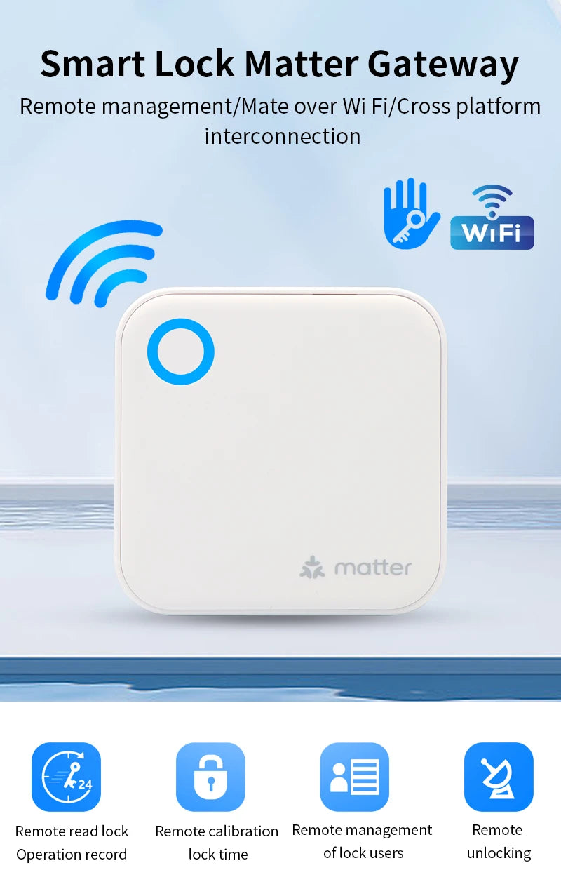 TTLOCK G6 Matter Gateway: WiFi & HomeKit Bridge for Seamless Smart Home Control
