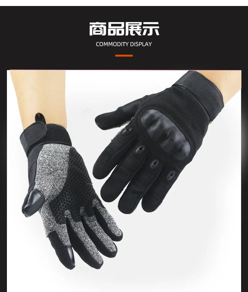 Level 5 Anti-Cut Tactical Gloves | Combat & Self-Defense Protection
