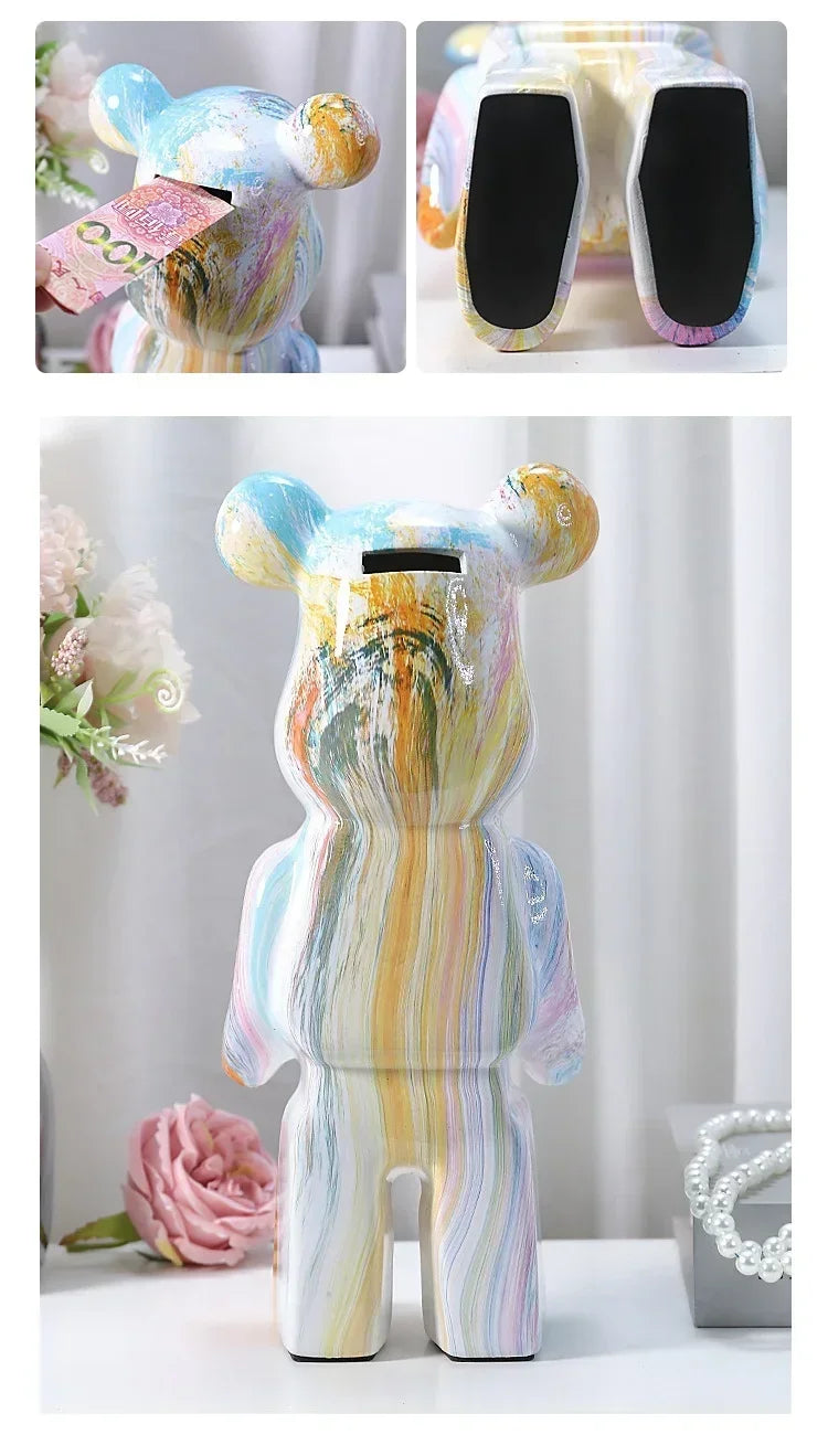 Nordic Bear Statue - Luxury Resin Figurine for Home Decor