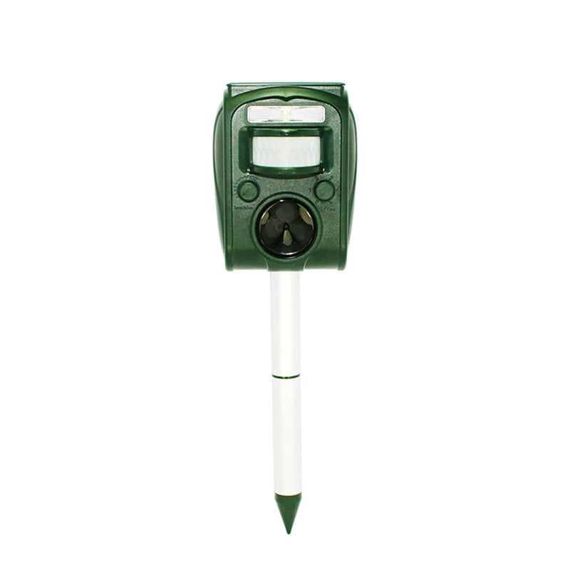 Solar Ultrasonic Animal Repeller Outdoor Pest Control with PIR Sensor
