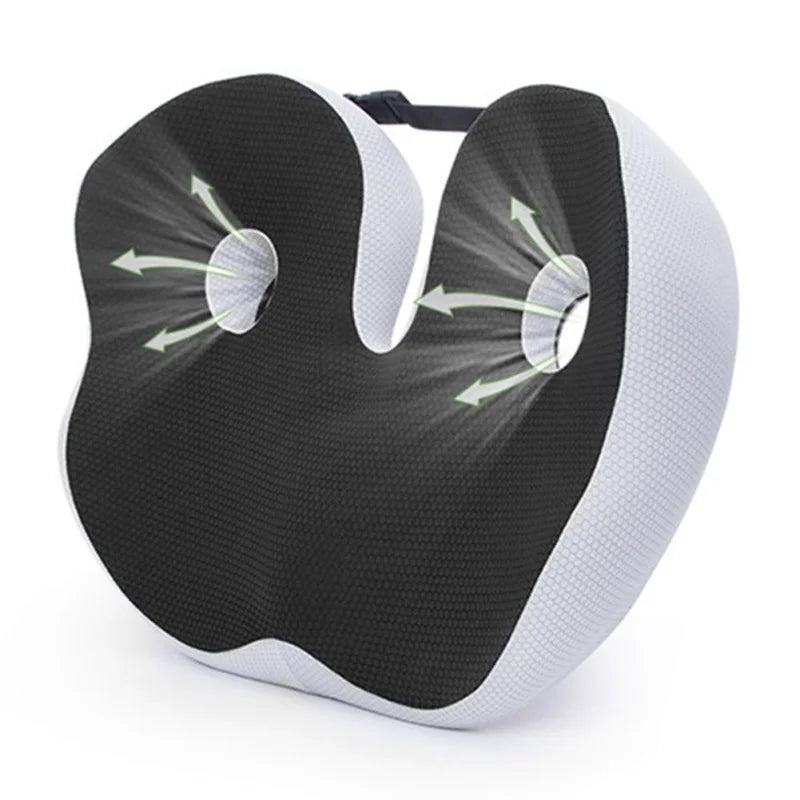 Vabena Portable Memory Foam Seat Cushion - U-Shaped Comfort