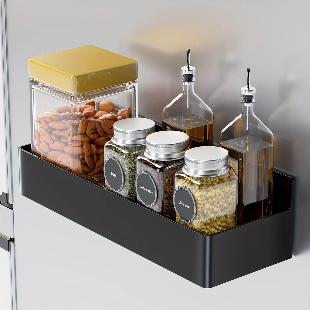 Magnetic Storage Rack - No-Drill Wall Shelf for Kitchen & Bath
