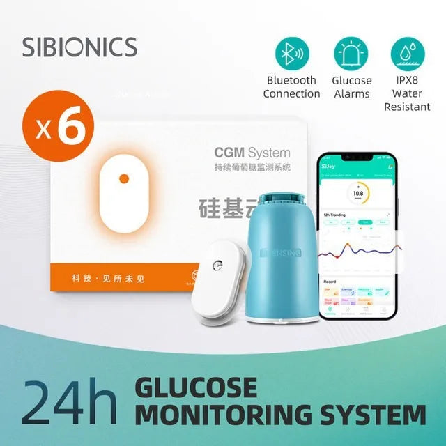 Sibionics 24h Real-Time CGM Blood Glucose Monitor