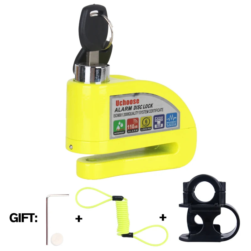 Vabena Motorcycle Disc Brake Alarm Lock | Anti-Theft Scooter Security