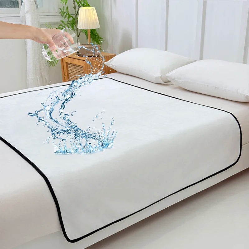 Flannel Waterproof Bed Mat – Breathable & Washable Urine Protection Pad