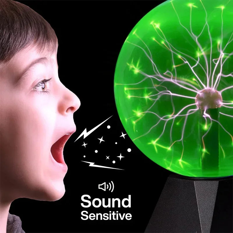 8 Inch Sound Control Plasma Ball Lamp - LED Touch Night Light
