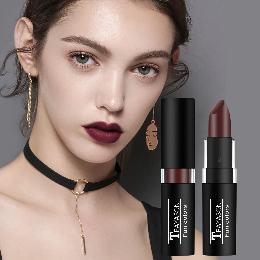 12 Colors Waterproof Matte Lipstick Set - Long Lasting Lip Gloss