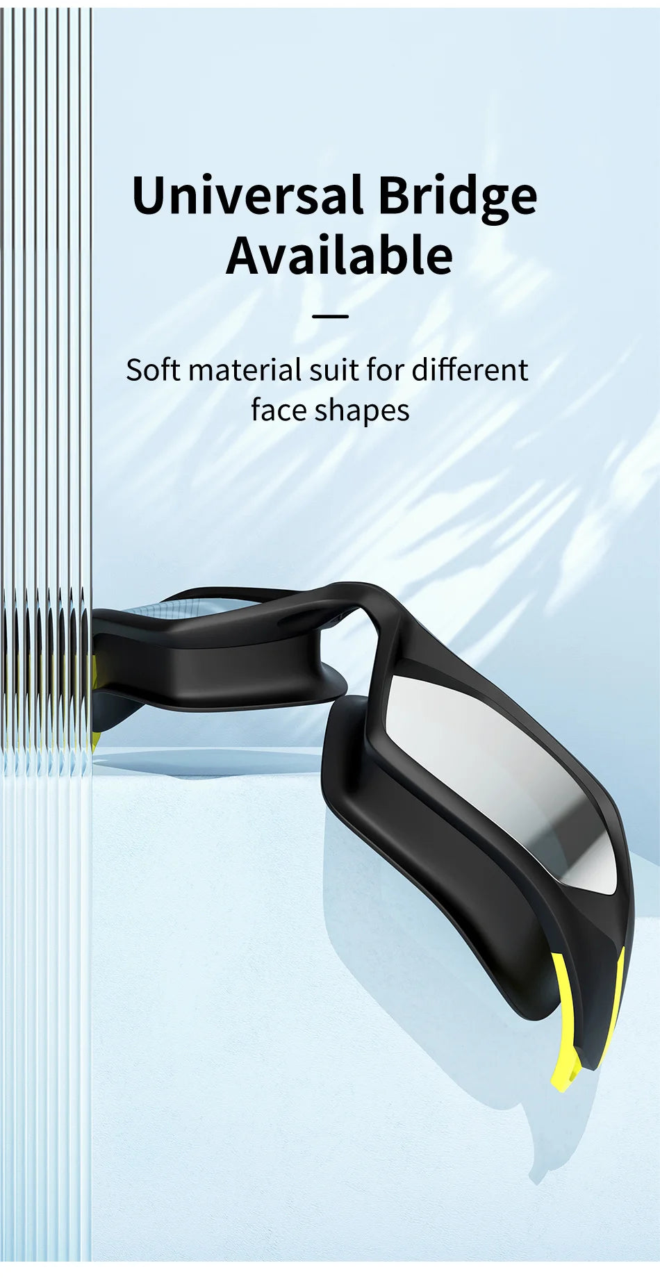 COPOZZ Professional Electroplate Swim Goggles - Anti-Fog UV Protection
