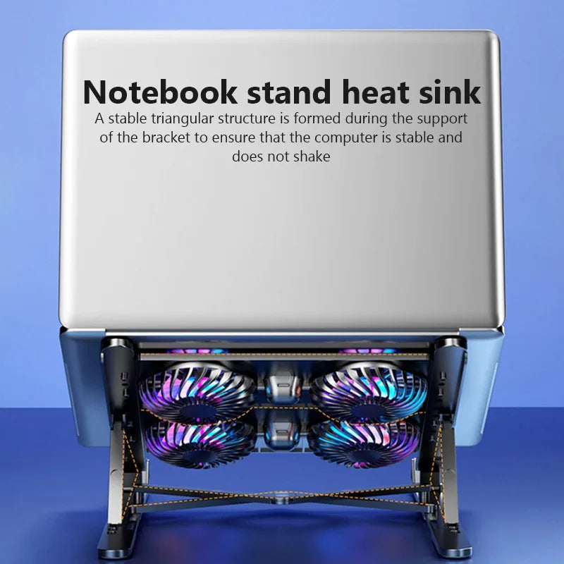 Vabena Laptop Cooling Stand - Portable Ergonomic Riser