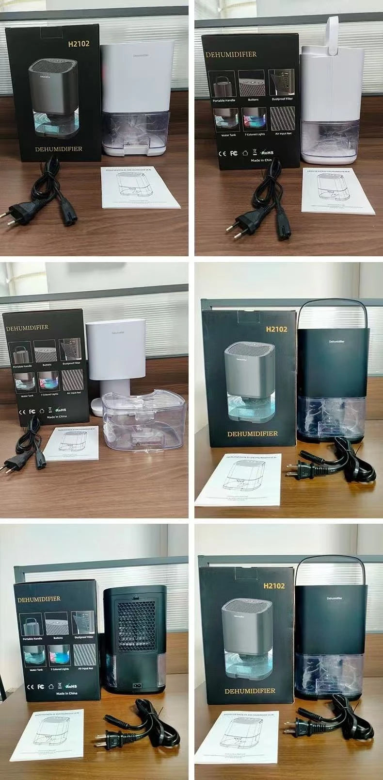 Homefish Portable Mute Dehumidifier | Moisture Absorber & Air Dryer for Home, Office