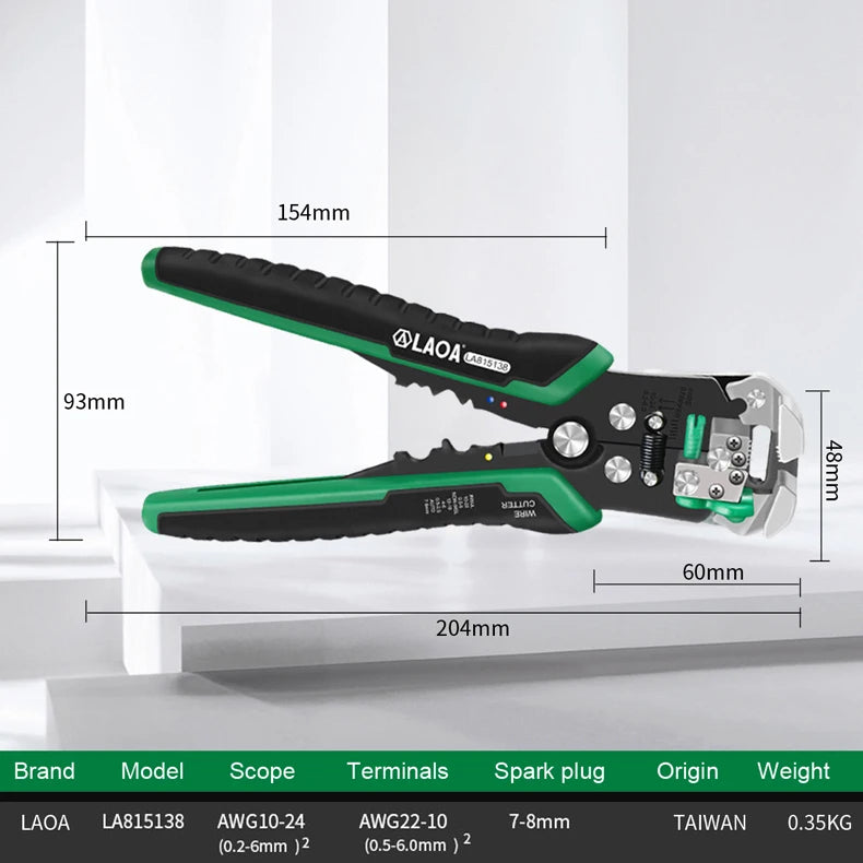 LAOA Automatic Wire Stripper Crimper Pliers - Electrician Tool