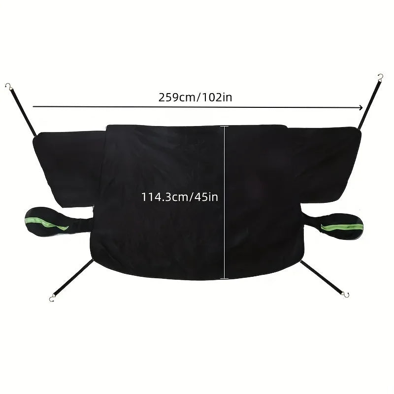 Vabena Car Windshield Snow Cover - All-Season 3 Window Sun Blocker