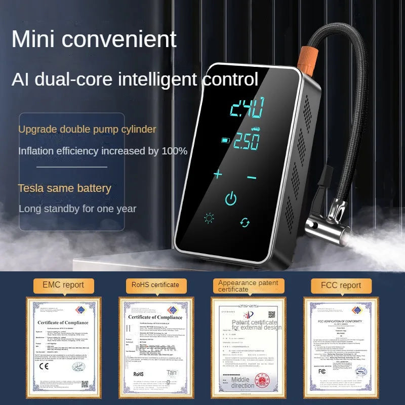 Portable Wireless 150psi Tire Inflator with Digital Display