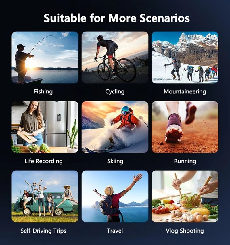 Lenovo 4K Waterproof Action Camera with Dual Screens