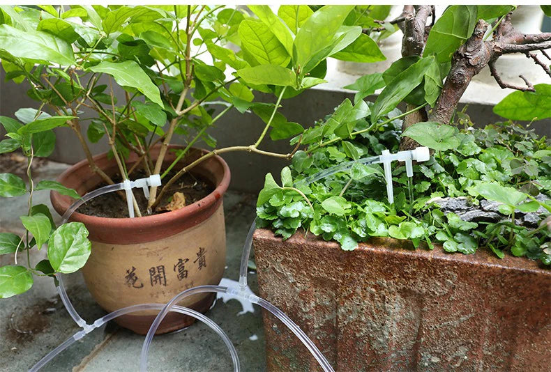 Garden Drip Irrigation Kit with Regulating Valve - Potted Plants & Greenhouse Watering System