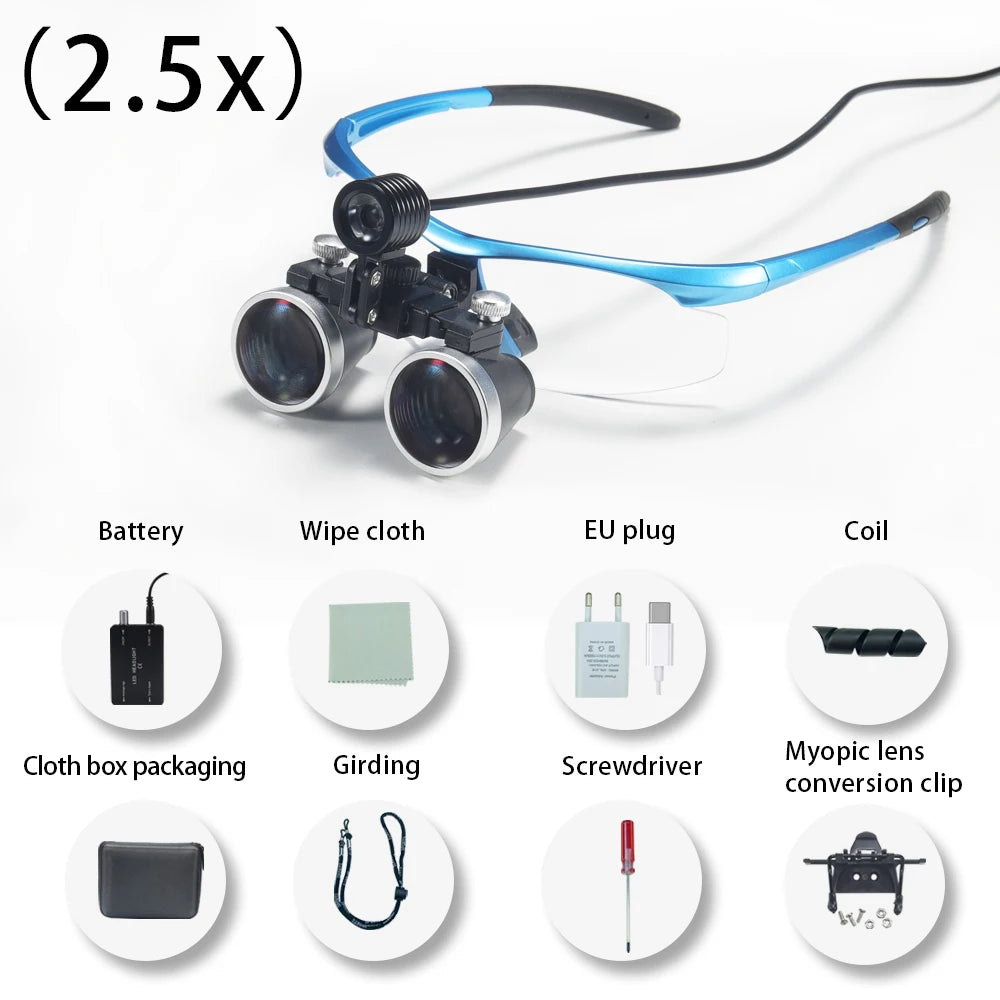 Dentistry Binocular Magnifier 2.5X/3.5X - Ultralight Dental Loupes